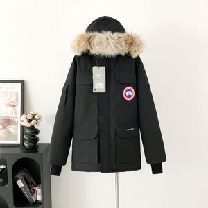 Canada Goose Black Jacket with Fur Trim